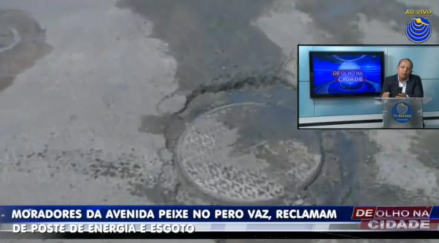 [Moradores da Pero Vaz denunciam esgoto a céu aberto e poste inativo]