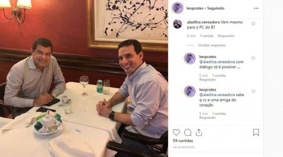 [Léo Prates especula ida ao PCdoB: “'Com diálogo tudo é possível', afirma]