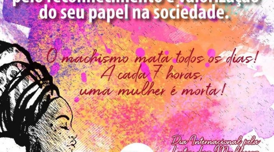 [“Não permita que o machismo apague mais uma voz, acabe com mais uma vida”, diz Suíca ao homenagear as mulheres]