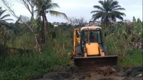 [Intervenções em escoamento de água fluvial na Beira Rio estão à todo vapor]