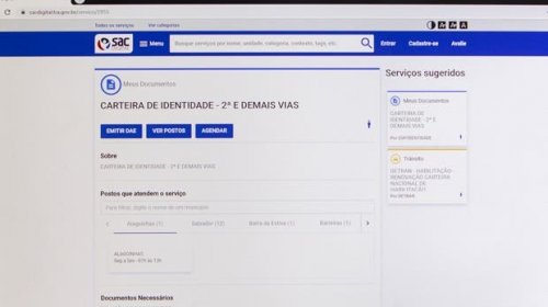 [Com RG Expresso, nova via de carteira de identidade pode ser solicitada via internet]