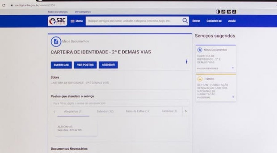 [Com RG Expresso, nova via de carteira de identidade pode ser solicitada via internet]