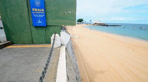 [Prefeitura prorroga decreto e praias de Salvador permanecem interditadas]