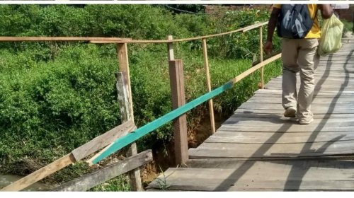 [Após denúncia, Prefeitura realiza manutenção em ponte de Nova Constituinte]