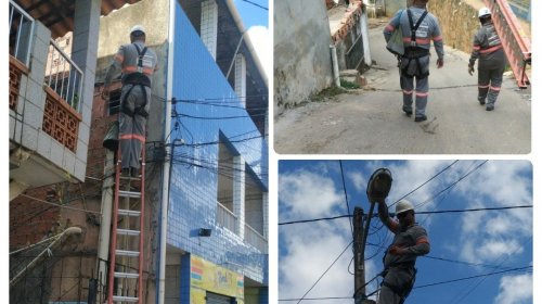 [Ilumina Comunidade: Rua das Flores e Araguaia em Pernambués recebem troca de lâmpadas ]