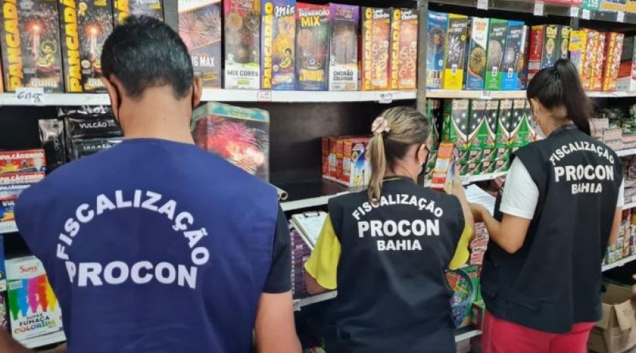[‘Operação Chamas’: Procon-BA inicia fiscalização de lojas de fogos de artifício em Salvador e Lauro de Freitas]