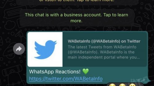 [Whatsapp vai ganhar opção de reações a mensagens, veja como será]