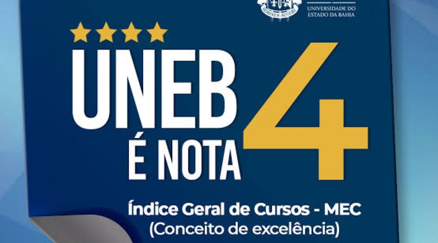 [Uneb alcança nota 4 no IGC/MEC e se mantém entre as universidades públicas de maior destaque no país]