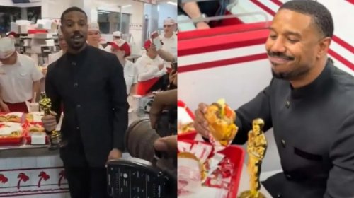 [Após vencer Oscar, Michael B. Jordan comemora prêmio em rede de fast food nos EUA]