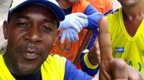 Vídeo: trabalhadores de limpeza urbana dão recado sobre prevenção contra o covid-19 [Vídeo: trabalhadores de limpeza urbana dão recado sobre prevenção contra o covid-19